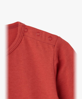 ENFANT ベビー ベビー ロゴ アイコニック プリント コットン 長袖 Tシャツ "Lezard" オレンジ系その他