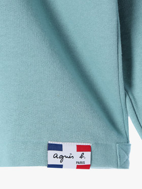 FEMME ウィメンズ オーガニックコットン メルトン 長袖 カーディガンプレッション ”Le Classique” グリーン