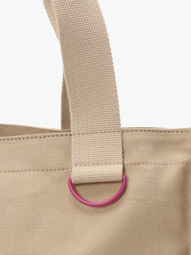 To b. by agnès b. コットン ロゴ トートバッグ ベージュ