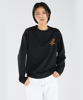 FEMME ウィメンズ "b."ロゴ コットン 長袖 スウェット ブルー系その他