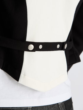 FEMME ウィメンズ 【Outlet】オーガニックコットン メルトン 長袖 カーディガンプレッション "New Two" ホワイト