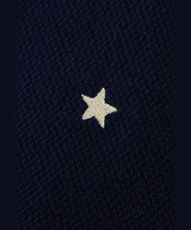 To b. by agnès b. スター 刺繍 コットン 半袖 ニット ポロシャツ イエロー系その他
