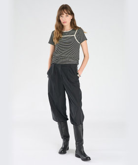 To b. by agnès b. ボーダー キャミソール＆Tシャツ ブラック