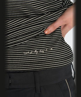To b. by agnès b. ボーダー キャミソール＆Tシャツ ブラック