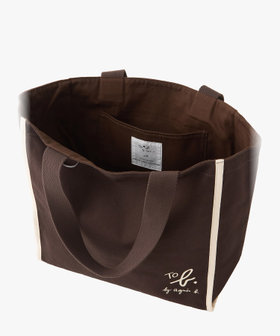To b. by agnès b. To b. by agnes b.× green label relaxing コットン パイピング トートバッグ ブラウン