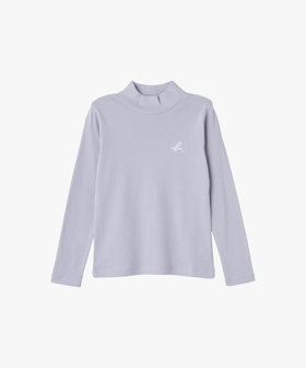 ENFANT ユニセックス キッズ "b." ロゴ コットン 長袖 Tシャツ グレー