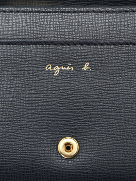VOYAGE ウィメンズ バッグ＆ウォレット 【by R 限定品】agnes b. レザー 二つ折り ウォレット "City" ZAW07-01 ネイビー