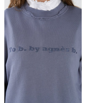 To b. by agnès b. ロゴ ヴィンテージ スウェット ネイビー