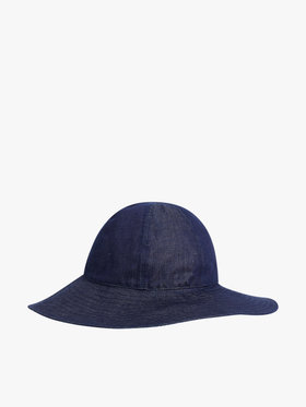 FEMME ウィメンズ デニム コットン リネン ハット ”Virginia” ネイビー