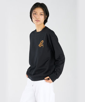 FEMME ウィメンズ "b."ロゴ コットン 長袖 スウェット ブルー系その他