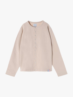 HOMME メンズ メンズ コットン メルトン カーディガンプレッション [Made in France] ベージュ