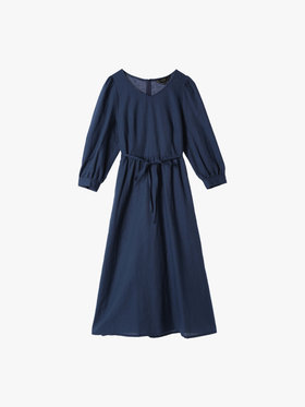 To b. by agnès b. 【Outlet】リネンコットンシャーリングドレス ブルー