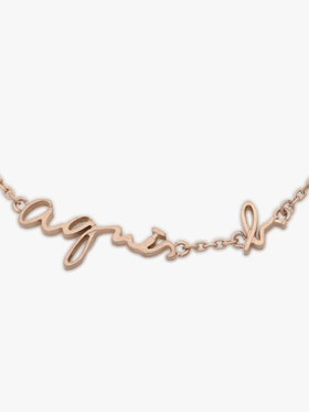 FEMME ウィメンズ ロゴ ブレスレット ピンクベージュ