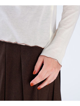 To b. by agnès b. 【Outlet】メロウ ロングスリーブ Tシャツ ホワイト