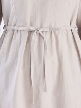 To b. by agnès b. 【Outlet】リネンコットンシャーリングドレス ライトグレー