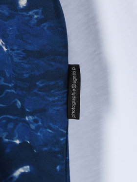 HOMME メンズ メンズ フォトプリント コットン 長袖 Tシャツ ”Antibes” マルチ