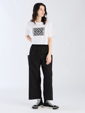 FEMME ウィメンズ コットン 半袖 ボックス Tシャツ ”B. STYLE” ホワイト