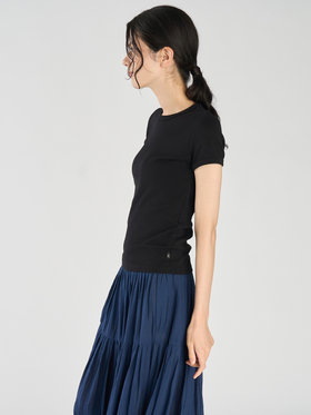 FEMME ウィメンズ コットン 半袖Tシャツ "Be Top" ブラック