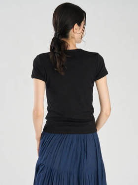 FEMME ウィメンズ コットン 半袖Tシャツ "Be Top" ブラック