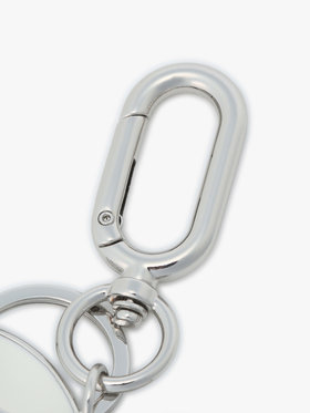 To b. by agnès b. メッセージ ハート キーチャーム ”Merci” ホワイト