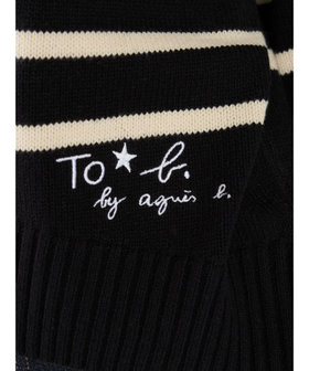 To b. by agnès b. ソフトニット プルオーバー ブラック系その他