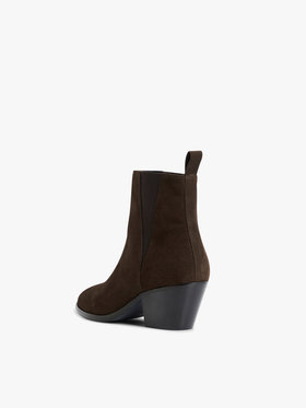 FEMME ウィメンズ 【Outlet】サイドゴア レザー ブーツ "Rock Victoria" ダークブラウン