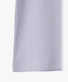 ENFANT ユニセックス キッズ "b." ロゴ コットン 長袖 Tシャツ グレー