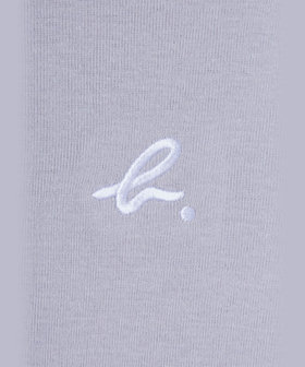 ENFANT ユニセックス キッズ "b." ロゴ コットン 長袖 Tシャツ グレー