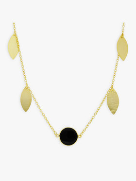 FEMME ウィメンズ リーフ ネックレス ”Shine” ゴールド