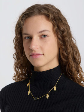 FEMME ウィメンズ リーフ ネックレス ”Shine” ゴールド