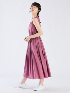 To b. by agnès b. 【Outlet】ニューロングドレス パープル