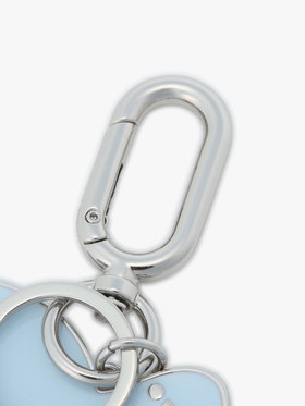 To b. by agnès b. メッセージ ハート キーチャーム ”Merci” ブルー