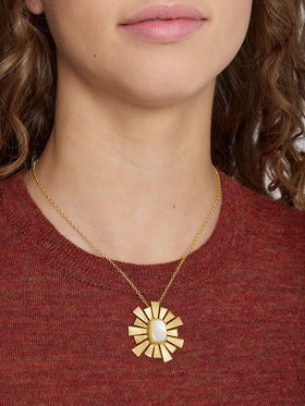 FEMME ウィメンズ MOP ネックレス ”Polly” ゴールド