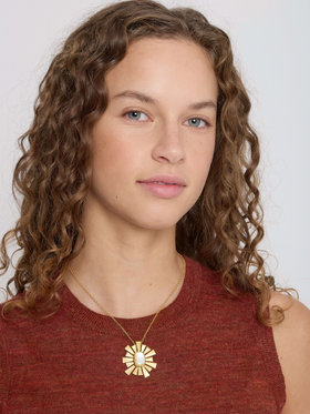 FEMME ウィメンズ MOP ネックレス ”Polly” ゴールド