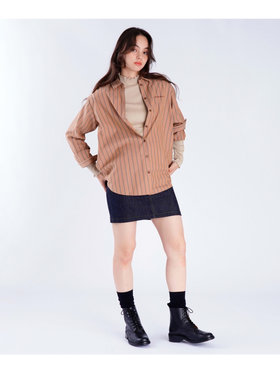 To b. by agnès b. 【Outlet】ラメ ハイネック プルオーバー ゴールド