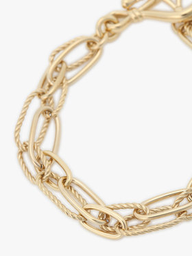 FEMME ウィメンズ ツイスト フープ ブレスレット "Anchor Knot" ゴールド