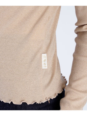 To b. by agnès b. 【Outlet】ラメ ハイネック プルオーバー ゴールド