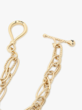 FEMME ウィメンズ ツイスト フープ ブレスレット "Anchor Knot" ゴールド