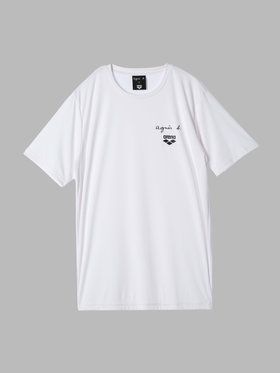 FEMME ウィメンズ agnes b. x arena 半袖 Tシャツ ホワイト