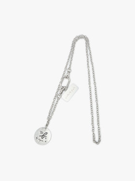 To b. by agnès b. カラー ロゴ モバイルストラップ シルバー