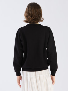 FEMME ウィメンズ 【Outlet】ロゴ プリント コットン 長袖 スウェット ブラック