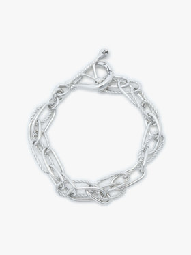 FEMME ウィメンズ  ツイスト フープ ブレスレット "Anchor Knot" シルバー