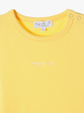 ENFANT ガールズ 【Outlet】キッズ ロゴ コットン ノースリーブ ワンピース "Fily" イエロー系その他