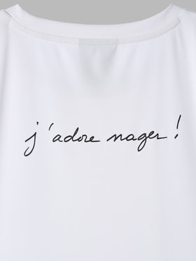 FEMME ウィメンズ agnes b. x arena 半袖 Tシャツ ホワイト