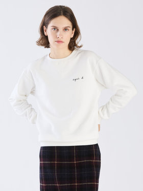 FEMME ウィメンズ 【Outlet】ロゴ プリント コットン 長袖 スウェット ホワイト