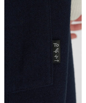 To b. by agnès b. ツイーディー フロントジップ ワンピース ネイビー