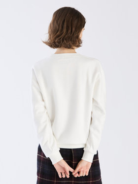 FEMME ウィメンズ 【Outlet】ロゴ プリント コットン 長袖 スウェット ホワイト