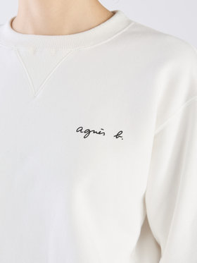 FEMME ウィメンズ 【Outlet】ロゴ プリント コットン 長袖 スウェット ホワイト