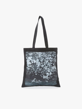 FEMME ウィメンズ 【by R 限定品】agnes b. フォトプリント コットン トートバッグ "Sakura" ブラック