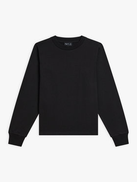 FEMME ウィメンズ コットン 長袖 Tシャツ ”Christie” ブラック